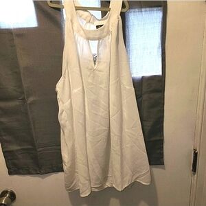 City chic white lace back tank large 20